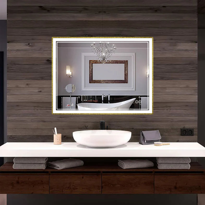 INFINITY SP Front-lit Framed Bathroom LED Vanity Mirror-LEDBMF217