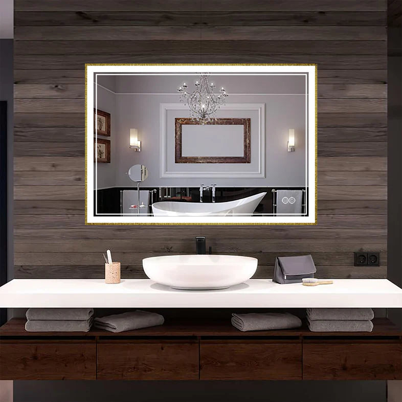 INFINITY SP Front-lit Framed Bathroom LED Vanity Mirror-LEDBMF217