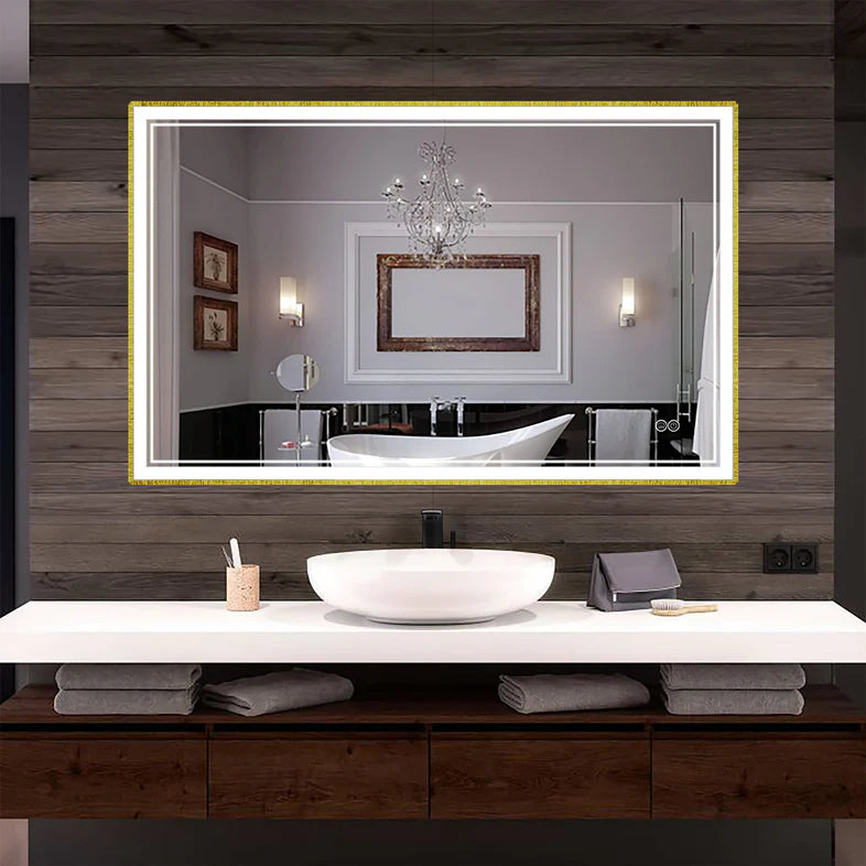 INFINITY SP Front-lit Framed Bathroom LED Vanity Mirror-LEDBMF217