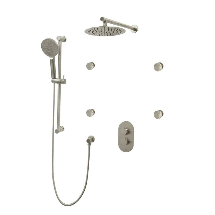 Three Way Thermostatic Shower System F57104-W12ASB4 - Golzar Home