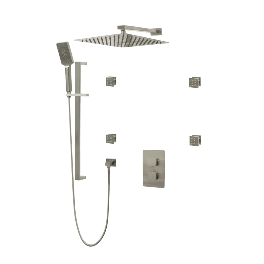 Three Way Thermostatic Shower System F57123-W16ASB4 - Golzar Home