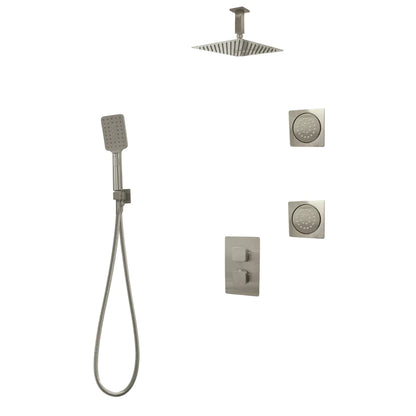 Three Way Thermostatic Shower System F57123-4C16BLB2 - Golzar Home