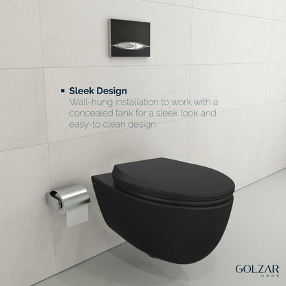 Bocchi Wall Hung Toilet with Seat - MILANO - Golzar Home