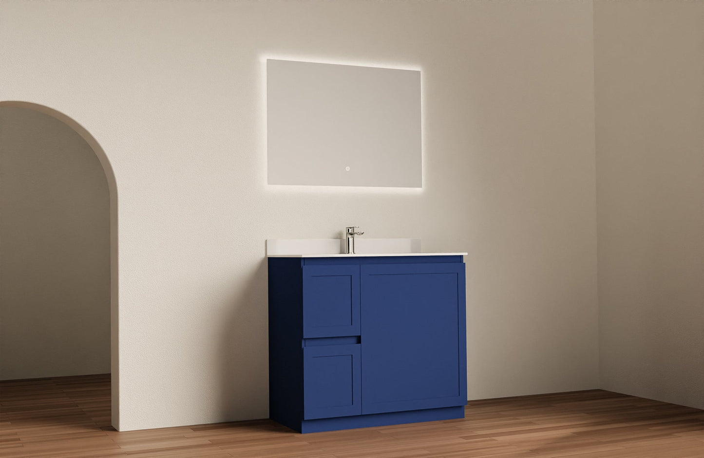 Boston Single Sink Bathroom Vanity - Golzar Home