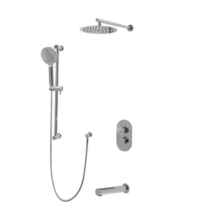 Three Way Thermostatic Shower System F57104-W12ATS - Golzar Home