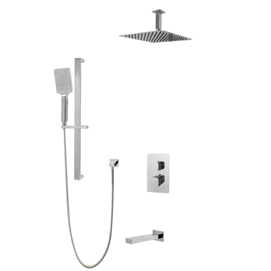 Three Way Thermostatic Shower System F57123-FM16ATS - Golzar Home