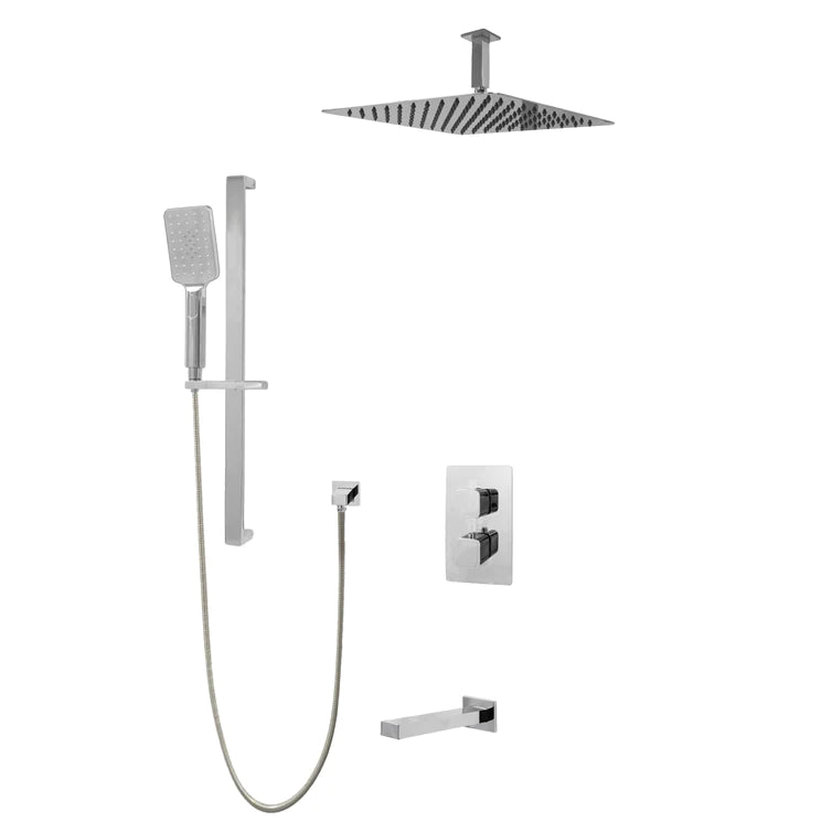 Three Way Thermostatic Shower System F57123-FM16ATS - Golzar Home