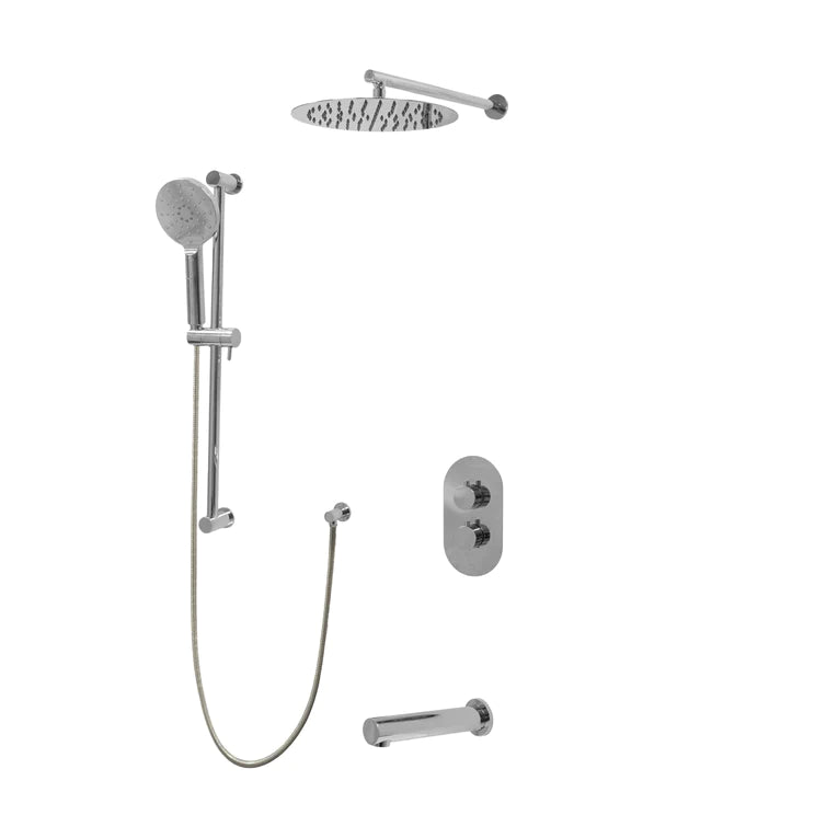 Three Way Thermostatic Shower System F57104-W12ATS - Golzar Home