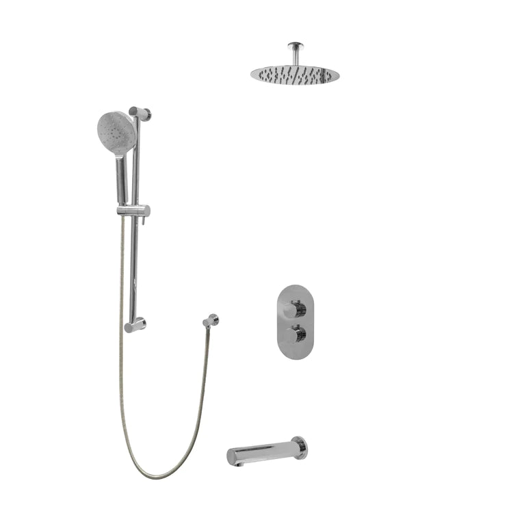 Three Way Thermostatic Shower System F57104-W12ATS - Golzar Home