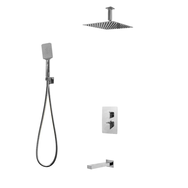 Three Way Thermostatic Shower System F57123-FM16BTS - Golzar Home