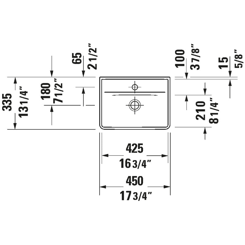 Duravit D - Neo Small Wall - Mount Sink - Golzar Home