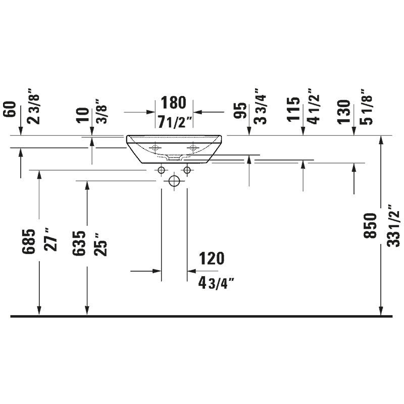 Duravit D - Neo Small Wall - Mount Sink - Golzar Home