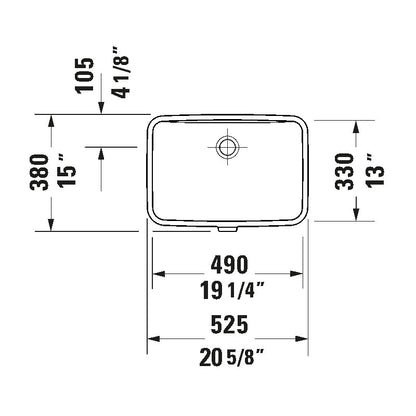 Duravit No.1 19" Undermount Sink - Golzar Home