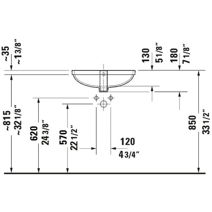 Duravit No.1 19" Undermount Sink - Golzar Home