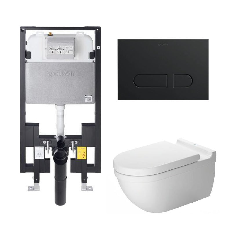 Duravit Starck 3 Wall Hung Toilet Complete Set - Golzar Home