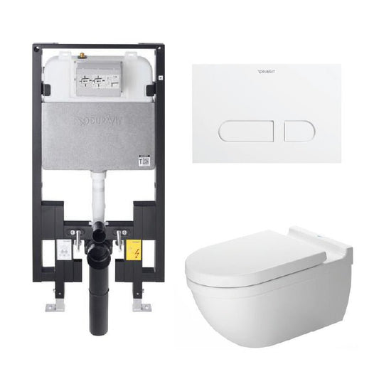 Duravit Starck 3 Wall Hung Toilet Complete Set - Golzar Home