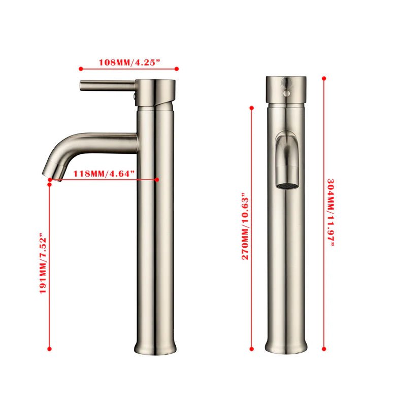 ELEGANTE Vessel Sink Bathroom Faucet - F11T04 - Golzar Home