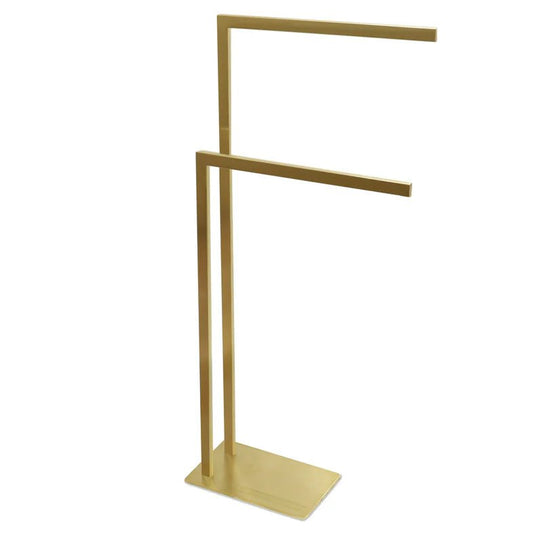 Freestanding Double Towel Bar Stand for Bathtub - Golzar Home