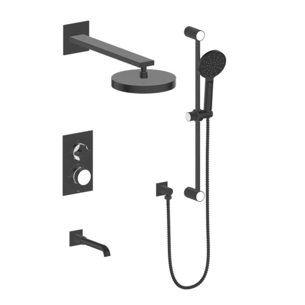 MOND 3 - WAY TH SHOWER KIT - Crescent Handle - Golzar Home