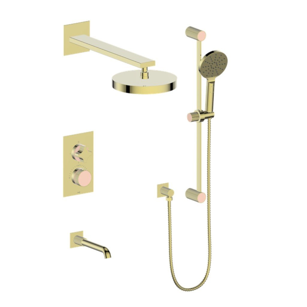 MOND 3 - WAY TH SHOWER KIT - Crescent Handle - Golzar Home