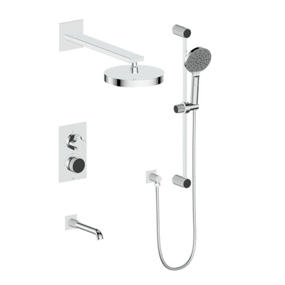 MOND 3 - WAY TH SHOWER KIT - Crescent Handle - Golzar Home