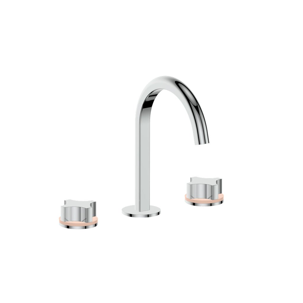 MOND 8 - inch WIDESPREAD LAVATORY FAUCET WITH POP - UP DRAIN - BF.MX.1311 - M2 - Golzar Home