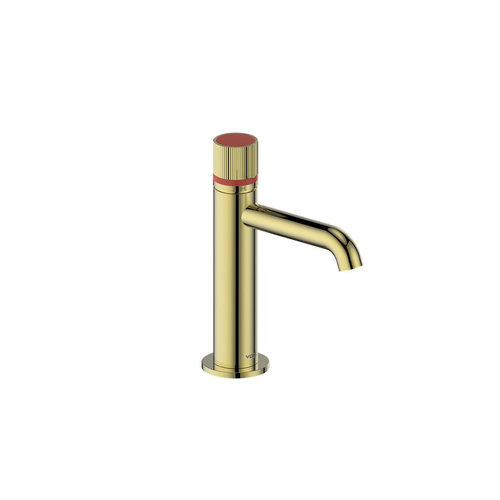 MOND SINGLE HOLE LAVATORY FAUCET WITH POP - UP DRAIN - BF.MD.1001.BG - Golzar Home