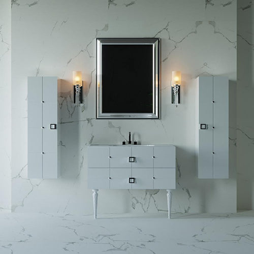 Lutettia Collection-Single Sink Bathroom Vanity - Golzar Home