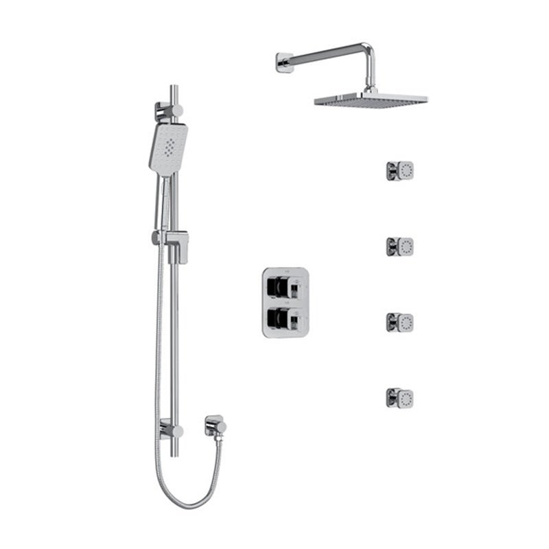 Riobel Equinox Shower Kit Type T/P with 2 Body Jets - Golzar Home