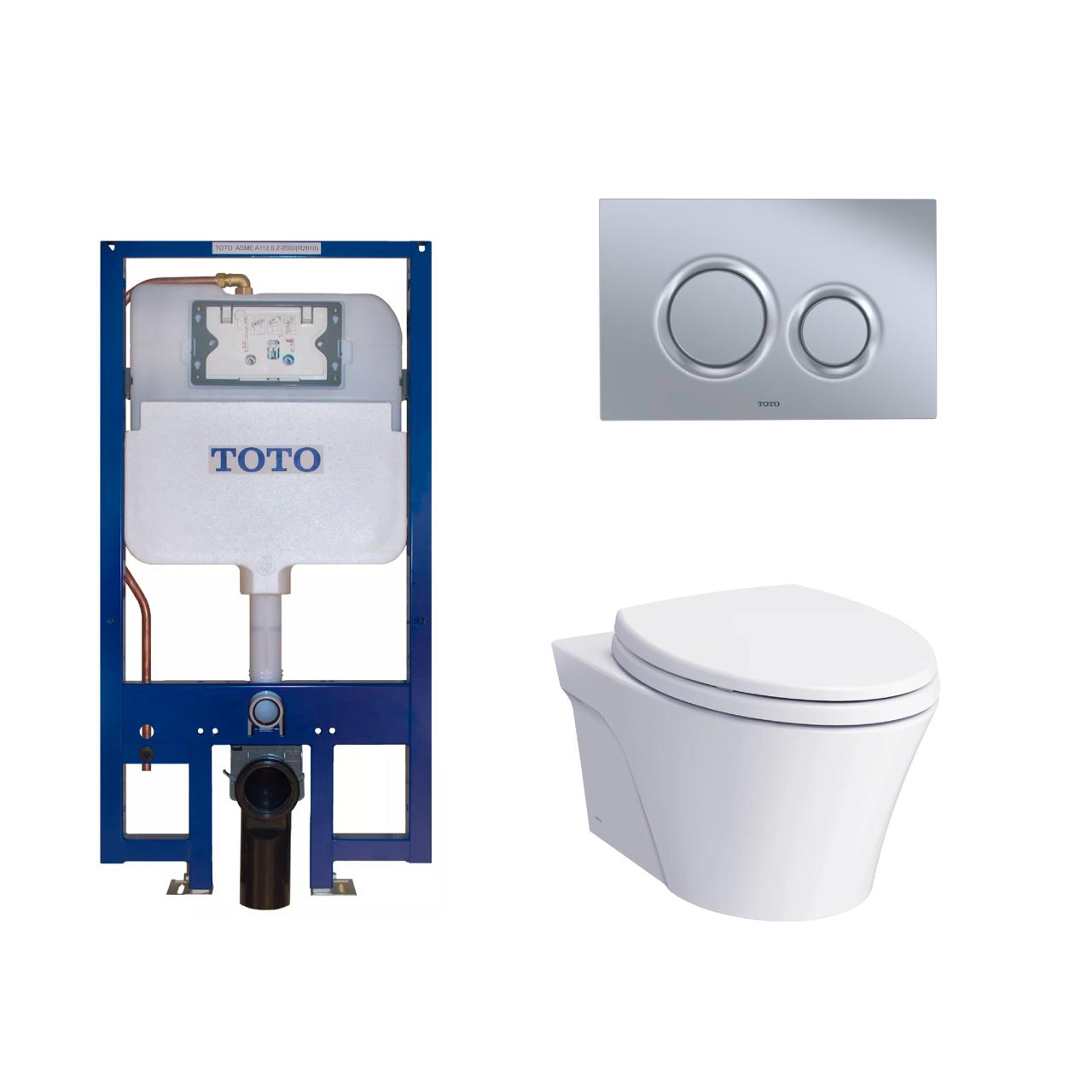 TOTO AP Wall Hung Toilet & In - wall Tank System 1.28/0.9 GPF - Golzar Home