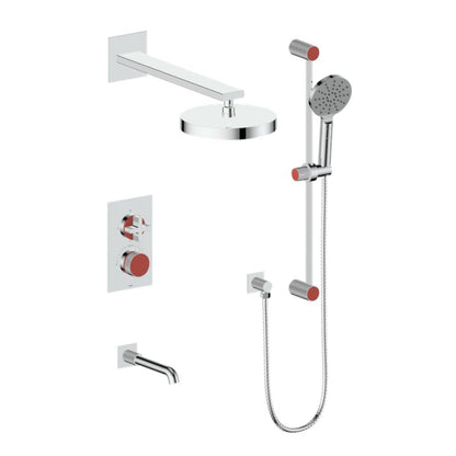 VOGT MOND 3 - WAY TH SHOWER KIT - Cross Handle - Golzar Home