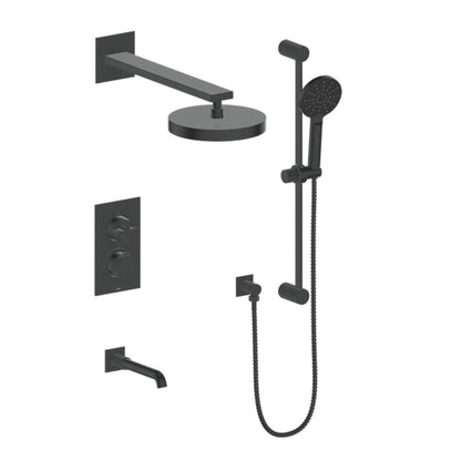 VOGT MOND 3 - WAY TH SHOWER KIT - Cross Handle - Golzar Home