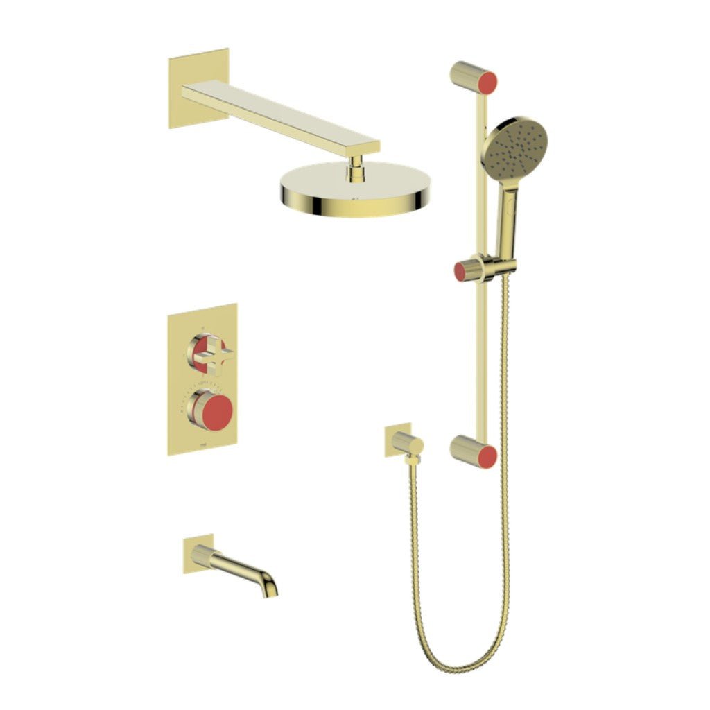 VOGT MOND 3 - WAY TH SHOWER KIT - Cross Handle - Golzar Home