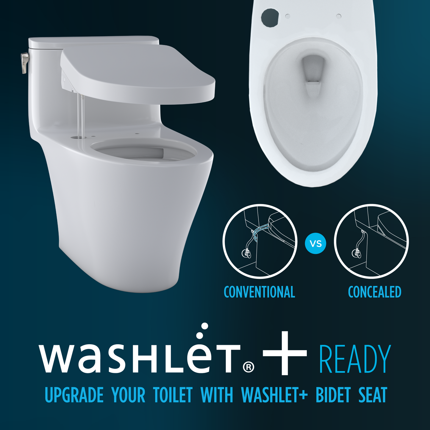 TOTO Aquia IV One-piece Toilet 1.28/0.9 GPF - Universal Height